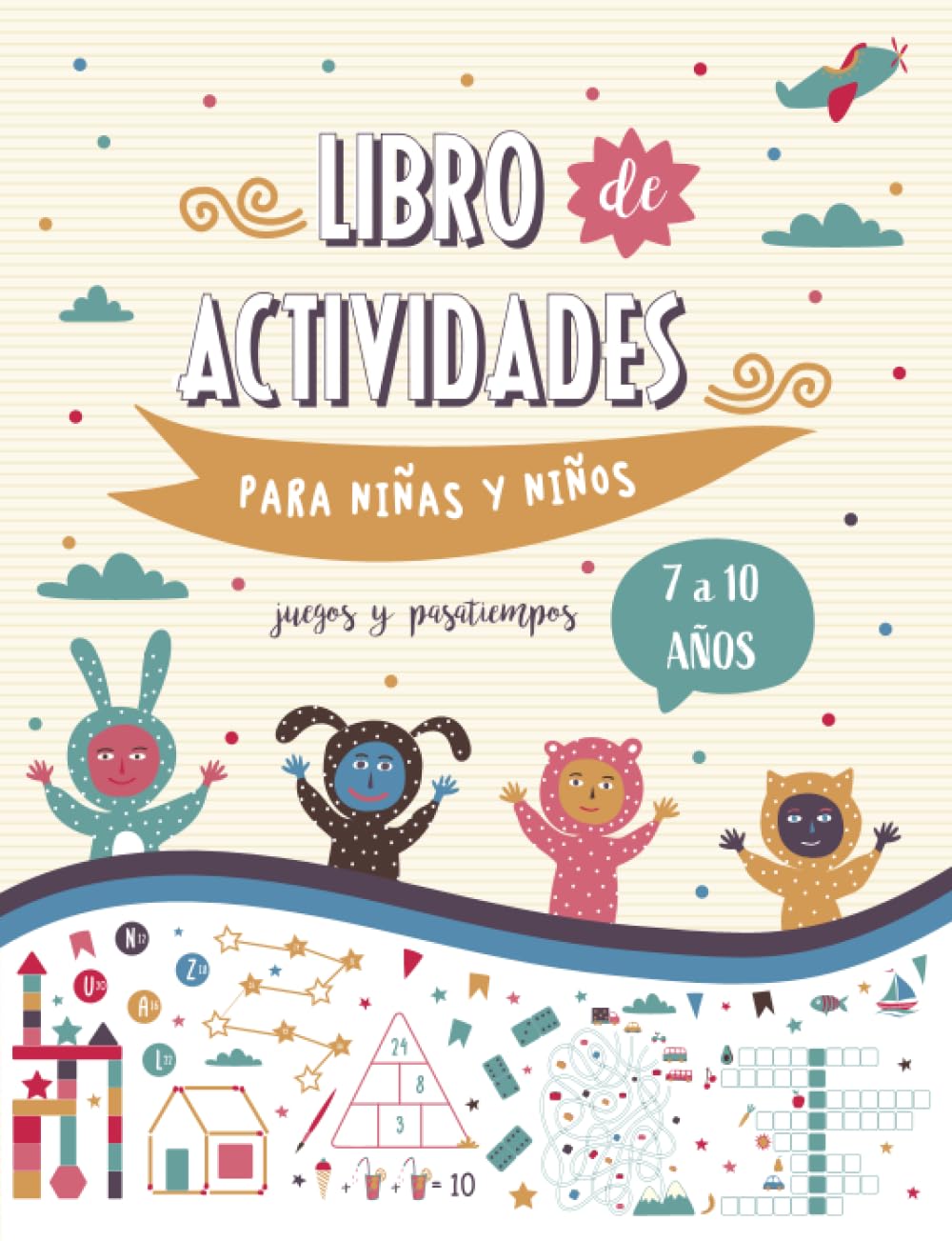Libro: Libro de actividades para niños y niñas de 7 a 10 años, juegos y pasatiempos por Blue Baboon