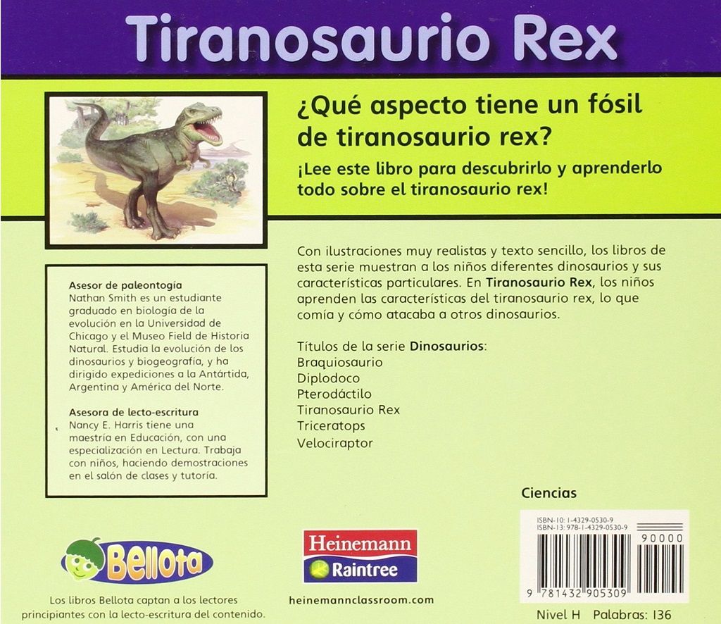 Libro: Tiranosaurio Rex (Dinosaurios) por Daniel Nunn