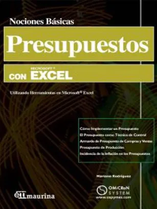 Libro: Presupuestos Con Microsoft Excel por Mariano Rodríguez