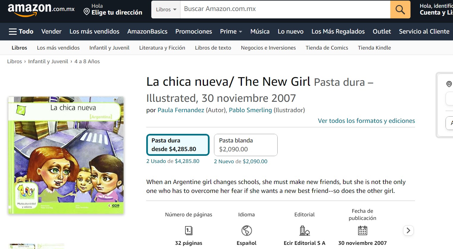 Libro: La chica nueva Argentina por Paula Fernandez