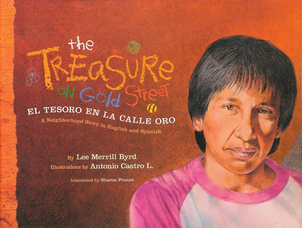 Libro: The Treasure on Gold Street / El Tesoro en la Calle Oro: A Neighborhood Story in English and Spanish