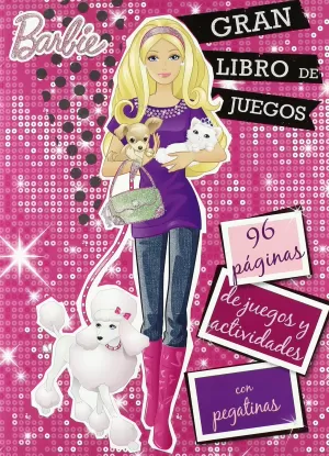 Libro: Barbie Gran Libro de Juegos - 96 páginas de juegos y actividades con pegatinas por Libro Divo