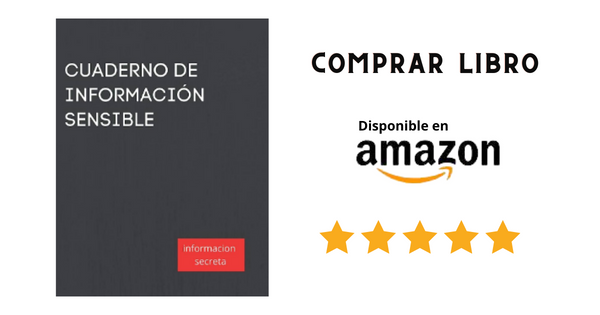 Comprar libro Cuaderno de informacion sensible por Amazon Mexico