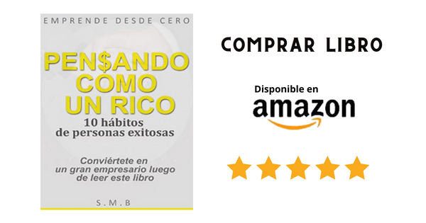 Comprar libro PENSANDO COMO UN RICO por Amazon Mexico