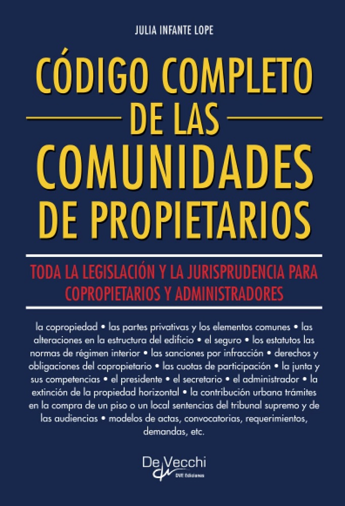 Libro Código completo de las comunidades de propietarios (Spanish Edition) por Julia Infante Lope