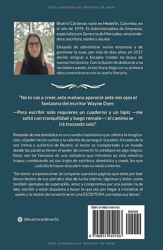 Libro Fantasías de una doméstica - Diario de un sueño literario por Beatriz Cárdenas
