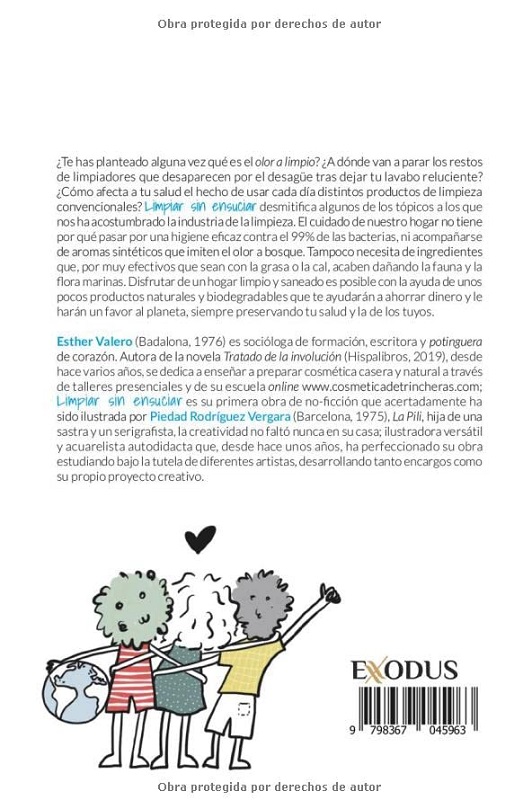 Libro Limpiar sin ensuciar - Cuida tu hogar sin dañar tu salud ni el medioambiente (Spanish Editaron) por Esther Valero