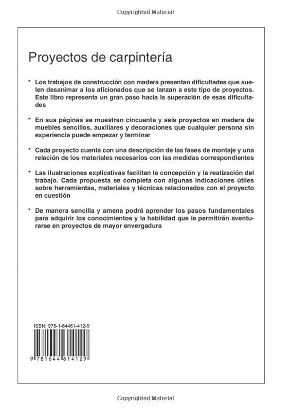 Libro Proyectos de carpintería (Spanish Edition) por Francisco Poggi