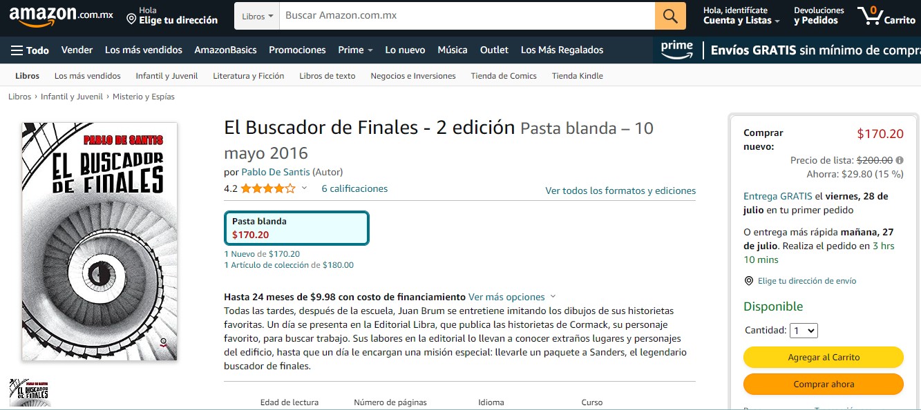 Libro: El Buscador de Finales por Pablo De Santis