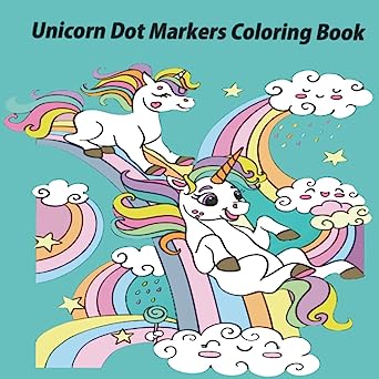 Unicorn Dot Markers Coloring Book