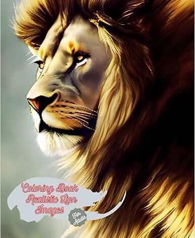 Libro: Coloring book-Realistic Lion Images por Oscarel