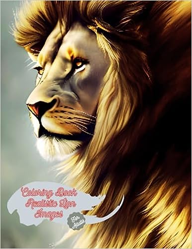 Libro: Coloring book-Realistic Lion Images por Oscarel