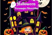 Libro: Halloween personajes divertidos- Libros para colorear por Oscarel