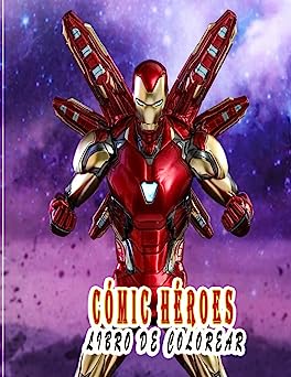 comic libro colorear iron man