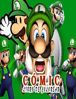 comic libro colorear mario bros