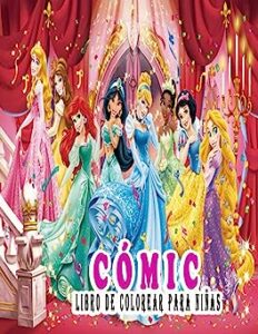comic libro colorear princesas