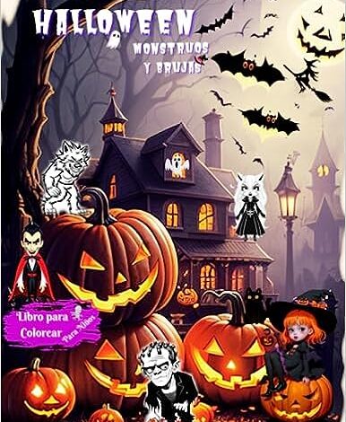 Libro: Halloween Monstruos y Brujas. Libro para colorear para niños por Oscariel