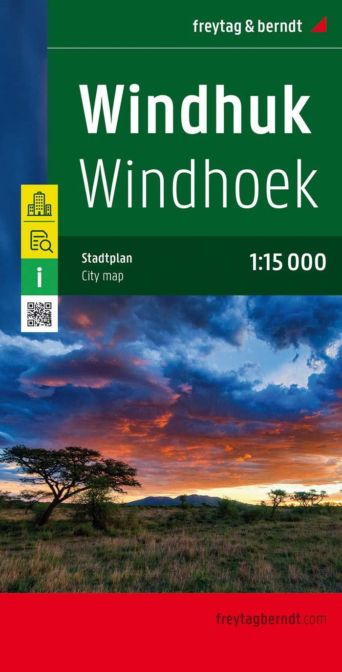 Windhoek City Map FB 1:15K (Namibia) (edición en inglés, francés y alemán)