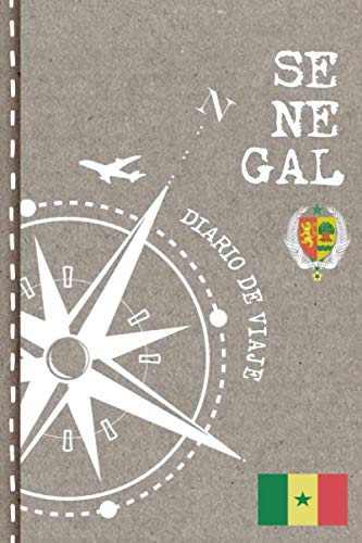 Senegal Diario de Viaje: Libro de Registro de Viajes - Cuaderno de Recuerdos de Actividades en Vacaciones para Escribir, Dibujar - Cuadrícula de Puntos, Dotted Notebook Journal A5 (Spanish Edition)