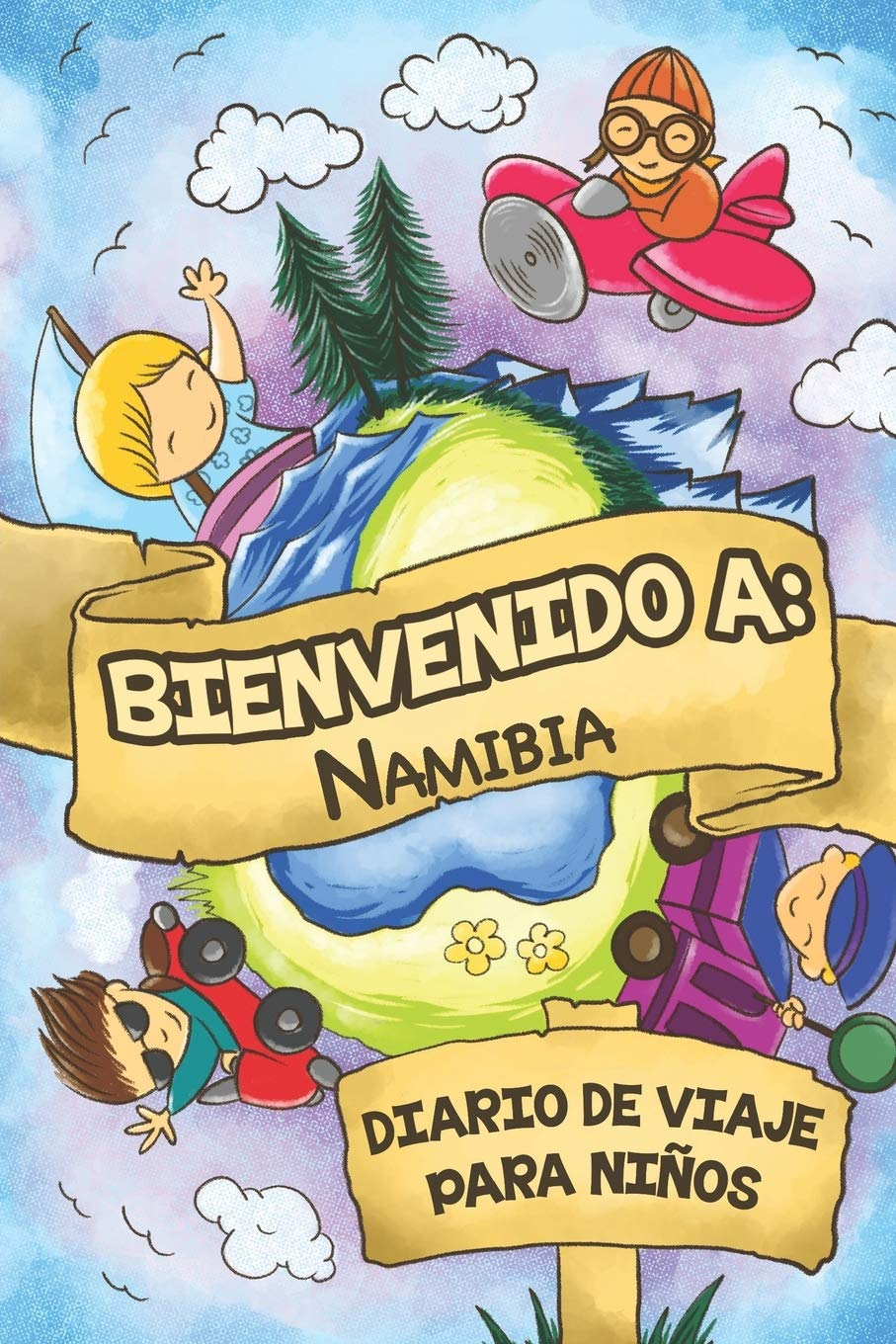 Bienvenido A Namibia Diario De Viaje Para Niños: 6x9 Diario de viaje para niños I Libreta para completar y colorear I Regalo perfecto para niños para tus vacaciones en Namibia
