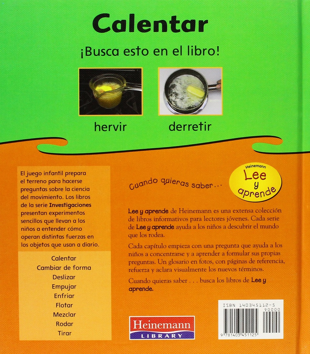 Libro: Calentar Lee y aprende por Patricia Whitehouse