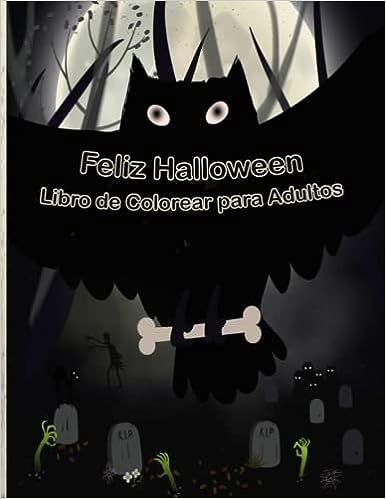 Libro: Feliz Halloween Libro de Colorear para Adultos por Design-zak Art