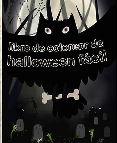 Libro: Libro de colorear de Halloween fácil por Design-zak Art