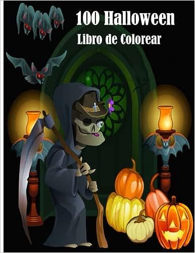 Libro: 100 Halloween - Libro de colorear por Design-zak Art