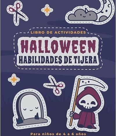 Libro: Halloween habilidades de tijera - Libro de actividades por Camila Esma