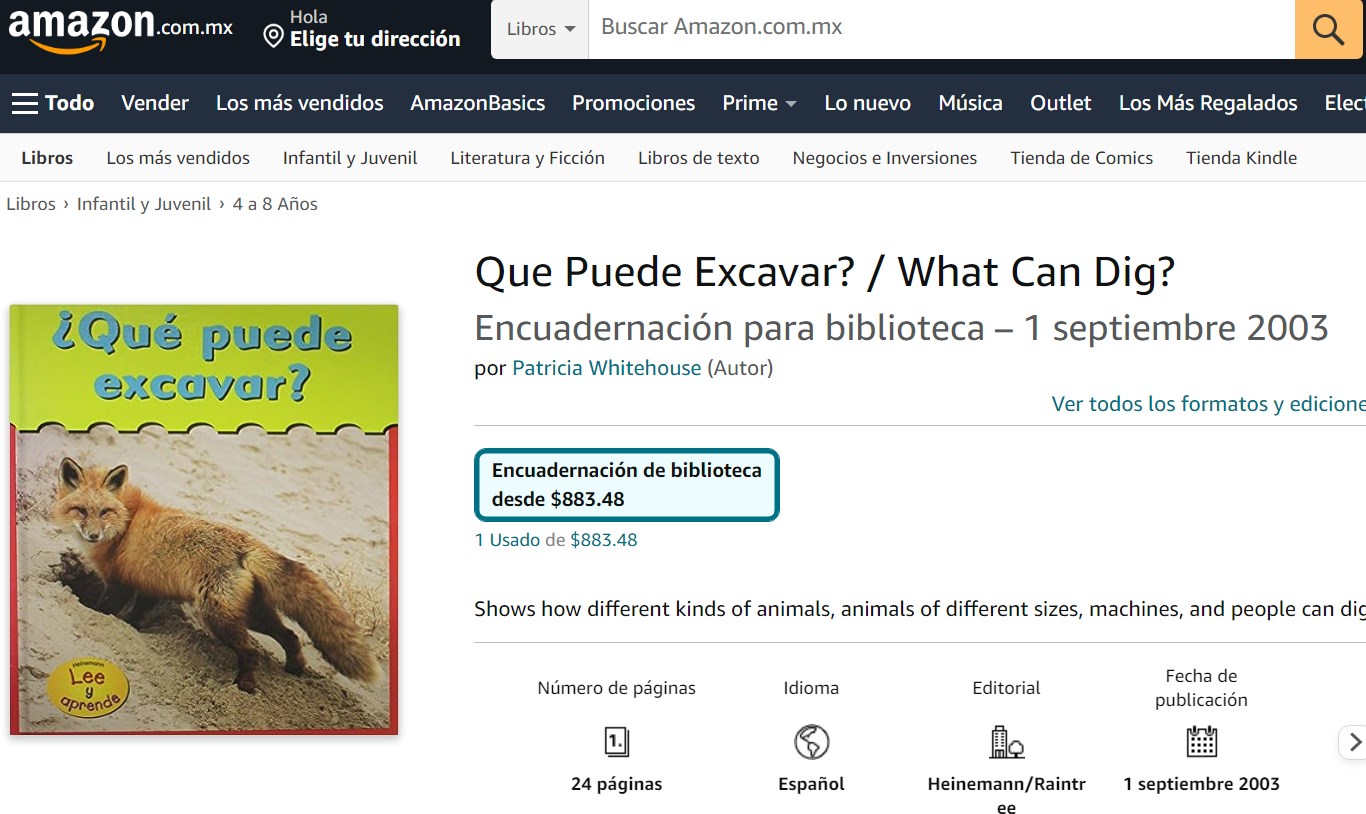 Libro: ¿Qué Puede Excavar? Lee y aprende por Patricia Whitehouse