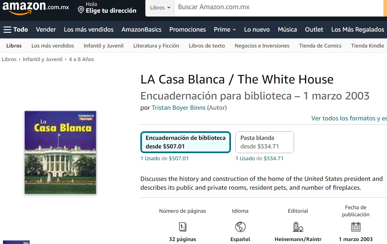 Libro: La Casa Blanca por Tristan Boyer Binns