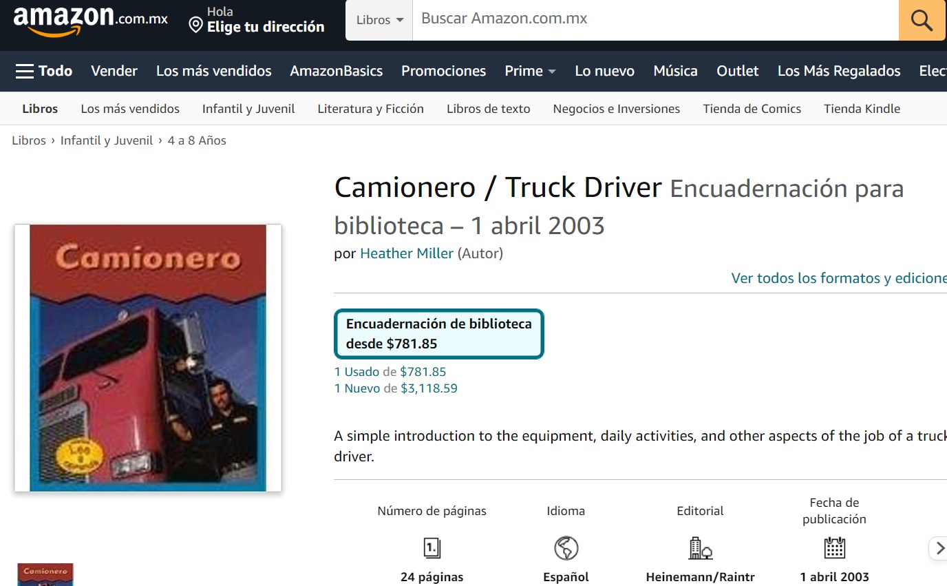 Libro: Camionero / Truck Driver Lee y aprende por Heather Miller