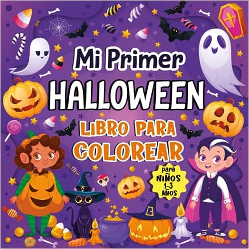 Libro: Mi primer Halloween - Libro para colorear para niños de 1 a 3 años por Cecile Lemus press