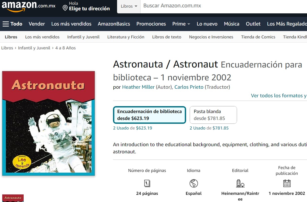 Libro: Astronauta / Astronaut: Lee y aprende por Heather Miller