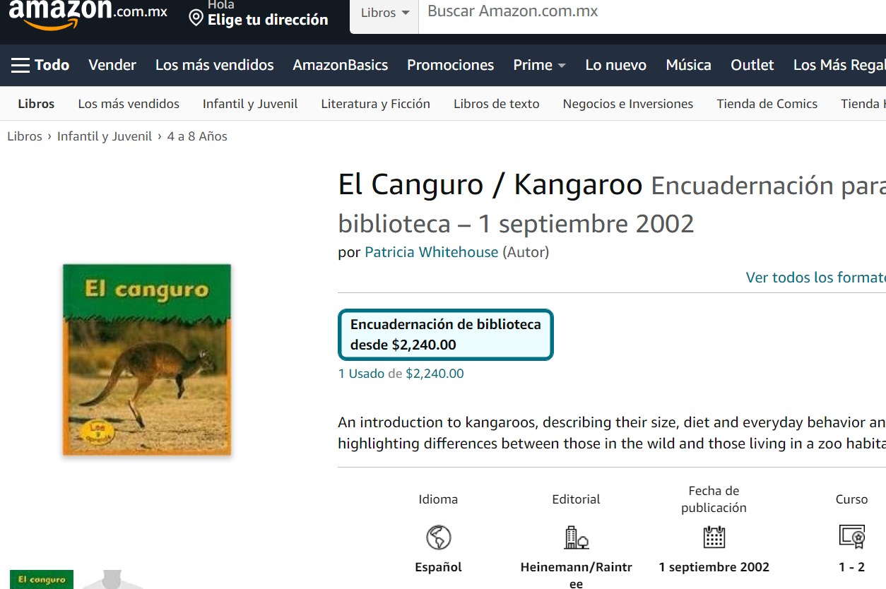 Libro: El Canguro / Kangaroo: Lee y aprende por Patricia Whitehouse