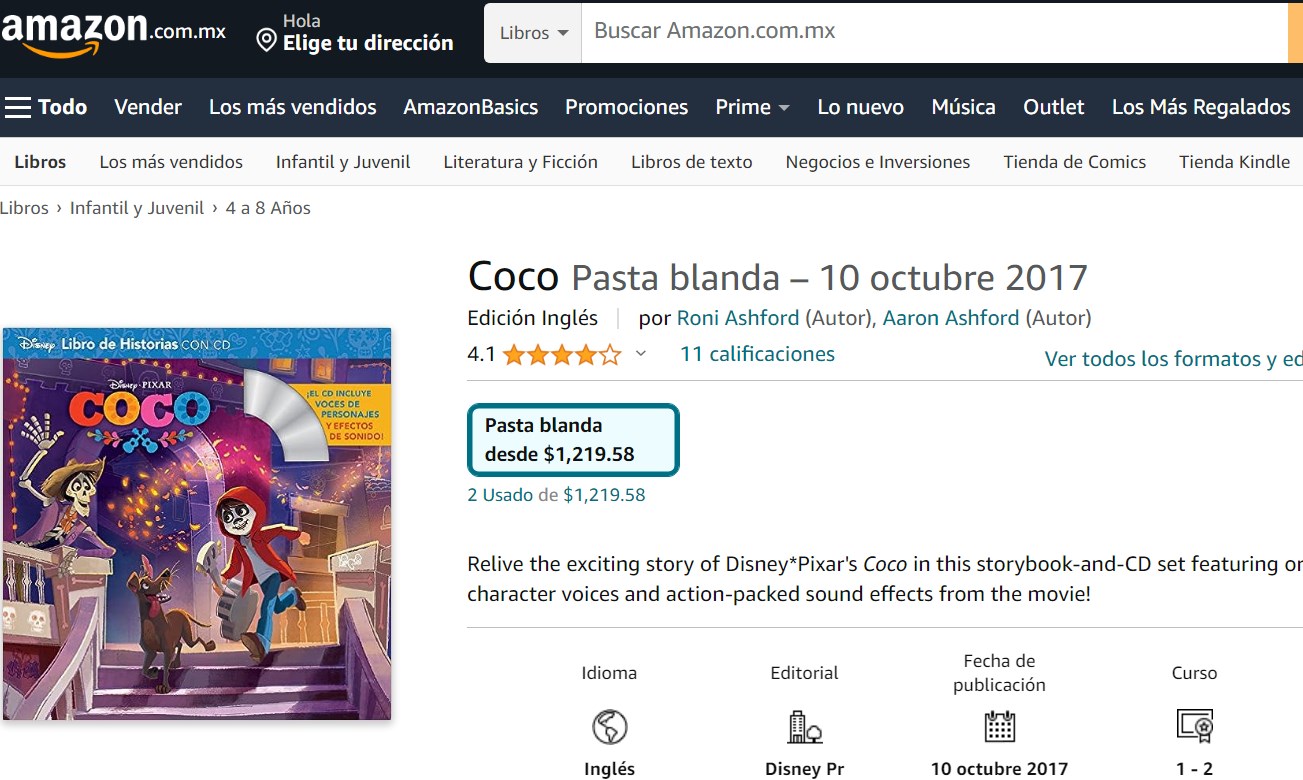 Libro: Coco: Libro de historias con CD por Roni Ashford