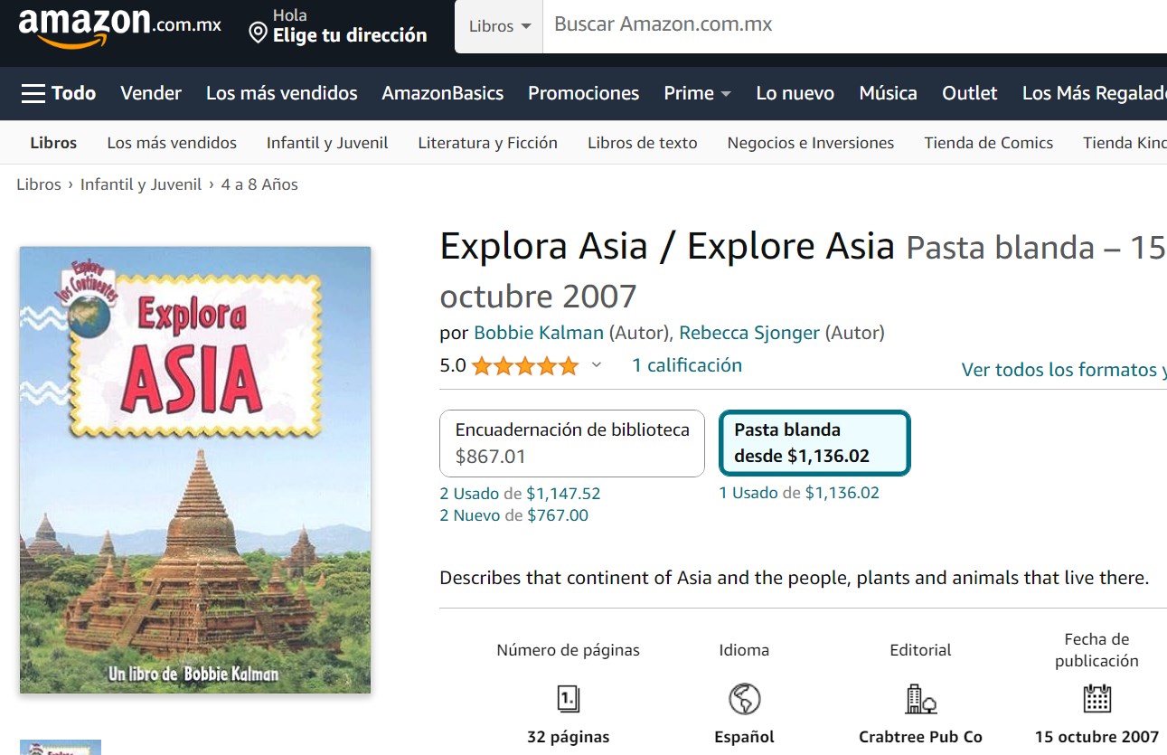 Libro: Explora Asia, explora los continentes por Bobbie Kalman