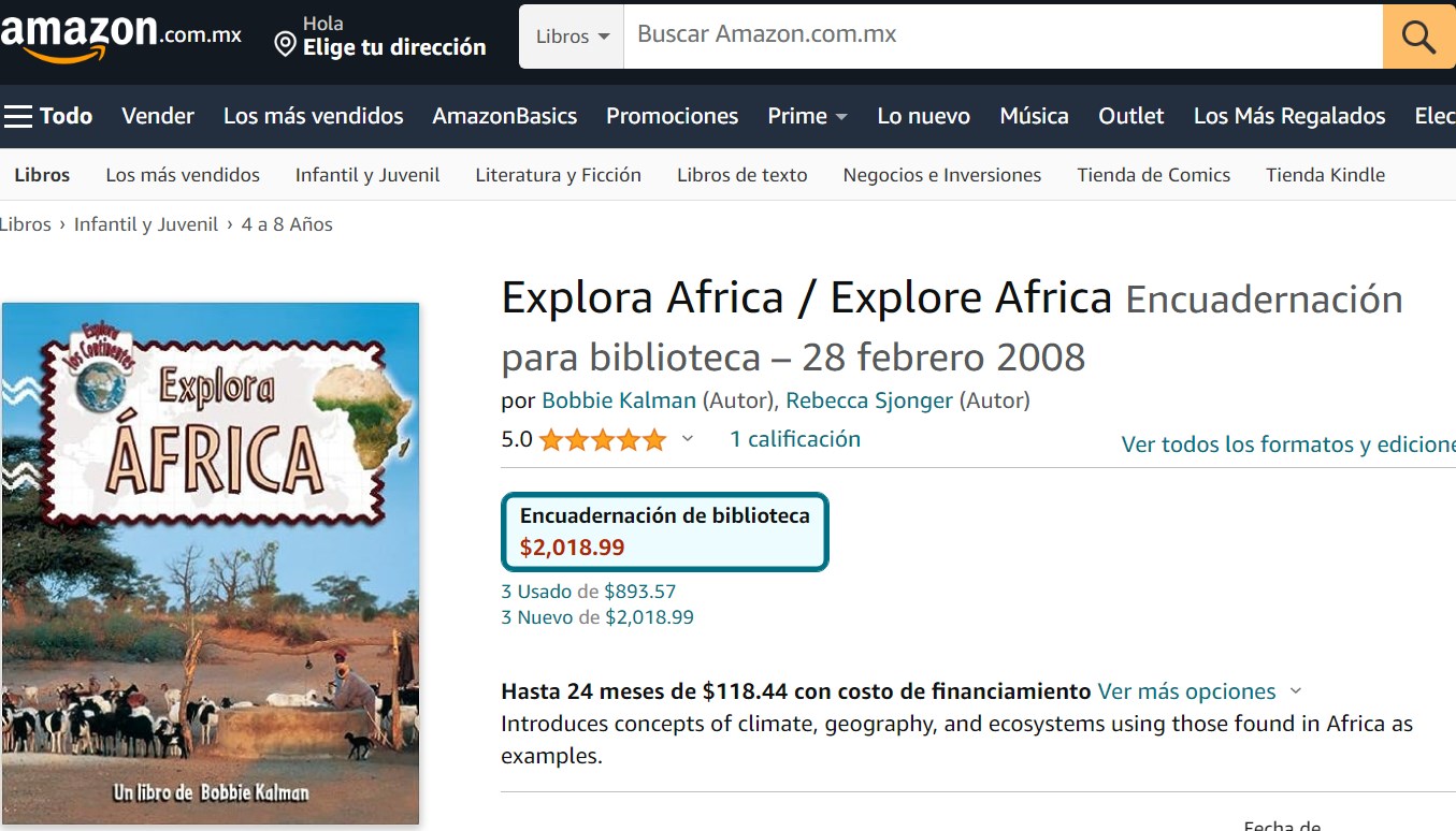 Libro: Explora África, explora los continentes por Bobbie Kalman