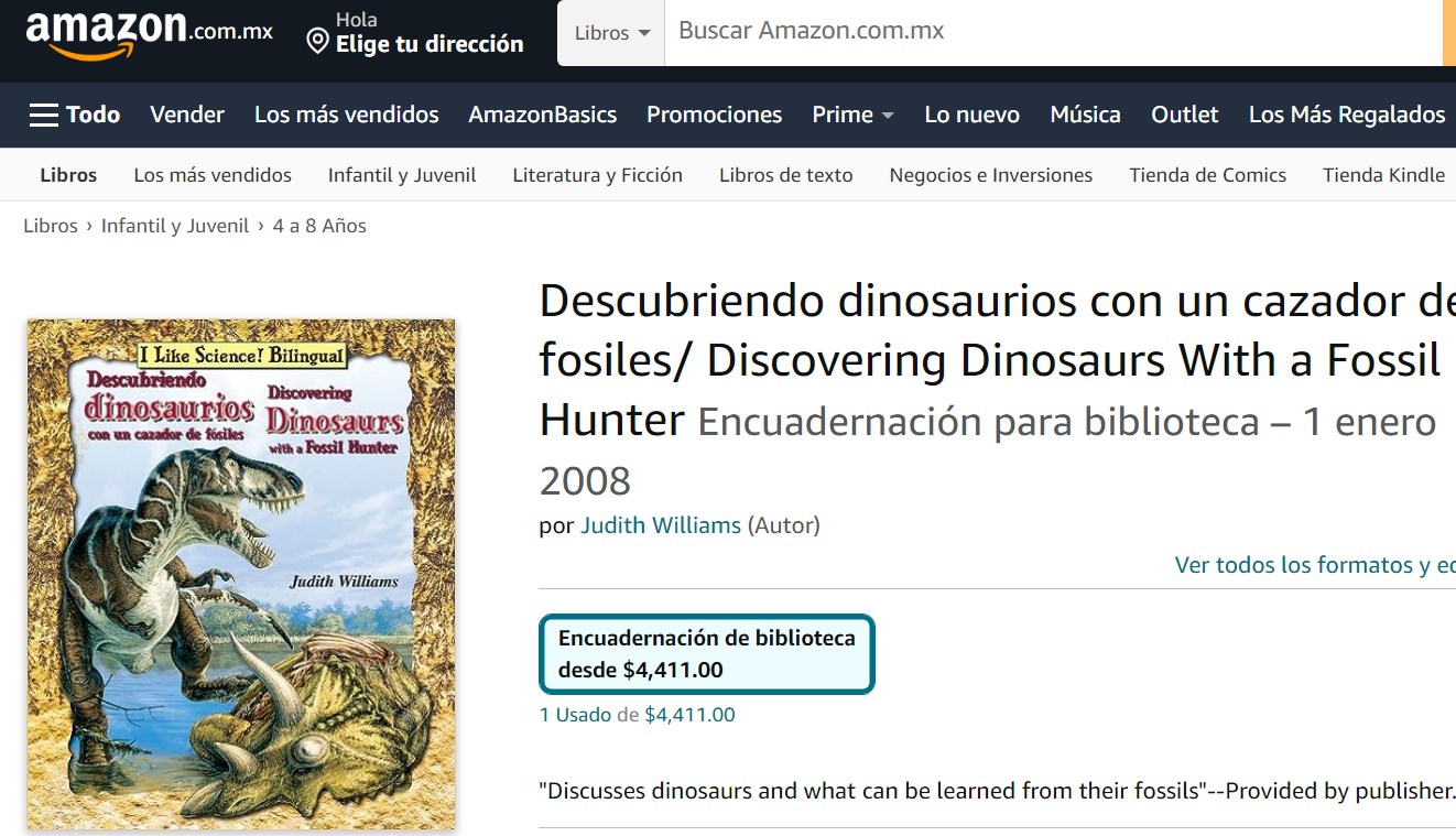 Libro: Descubriendo dinosaurios con un cazador de fósiles por Judith Williams
