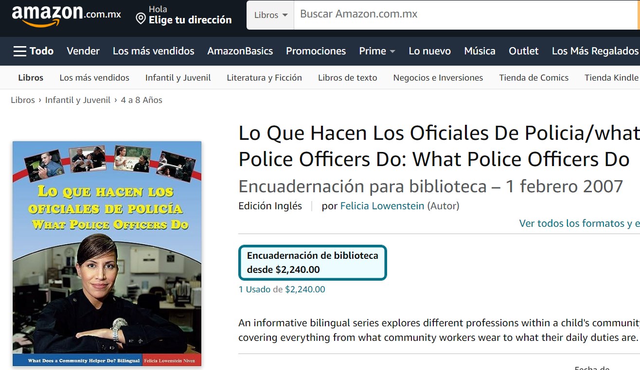 Libro: Lo Que Hacen Los Oficiales De Policía por Felicia Lowenstein