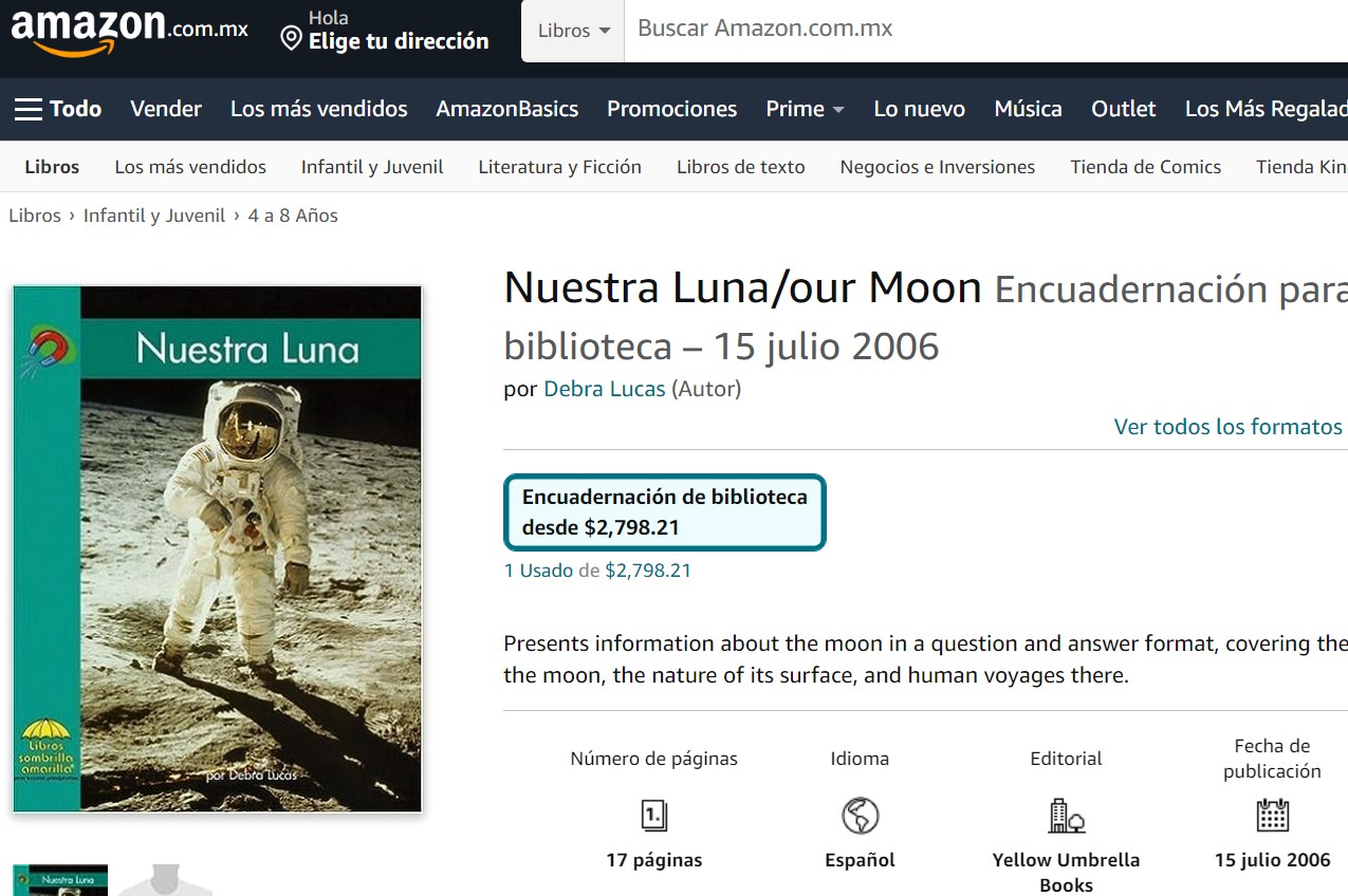 Libro: Nuestra Luna por Debra Lucas