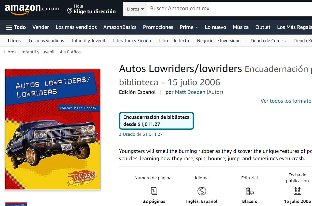 Libro: Autos Lowriders/lowriders por Matt Doeden