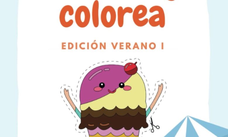 Libro: Recorta y colorea edición verano - libro para recortar y colorear para niños 3 a 5 años por Merilota Design