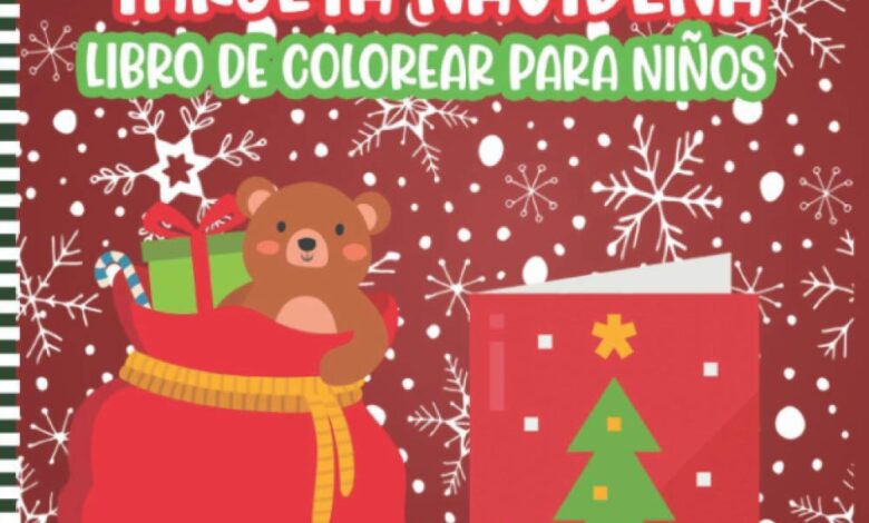 Libro: Tarjeta Navideña - Libro De Colorear Para Niños por TARJETASP PRESS