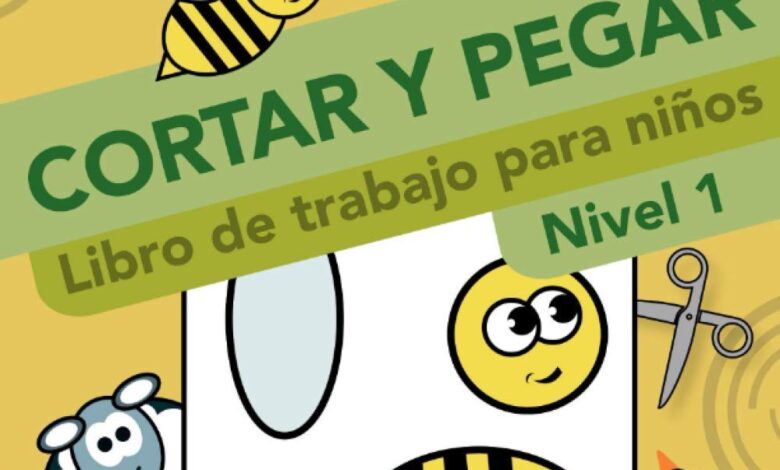 Libro: Cortar Y Pegar. Libro de trabajo para niños. Nivel 1 por Elena Krylova