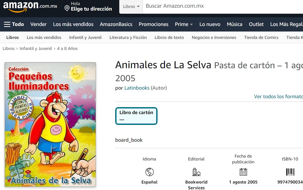 Libro: Animales de La Selva: Colección pequeños iluminadores por Latinbooks