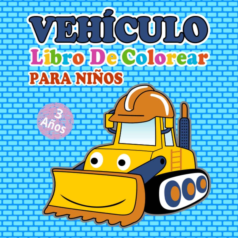 Libro: Vehículos - Libro de colorear para niños 3 años por Sergio Adam