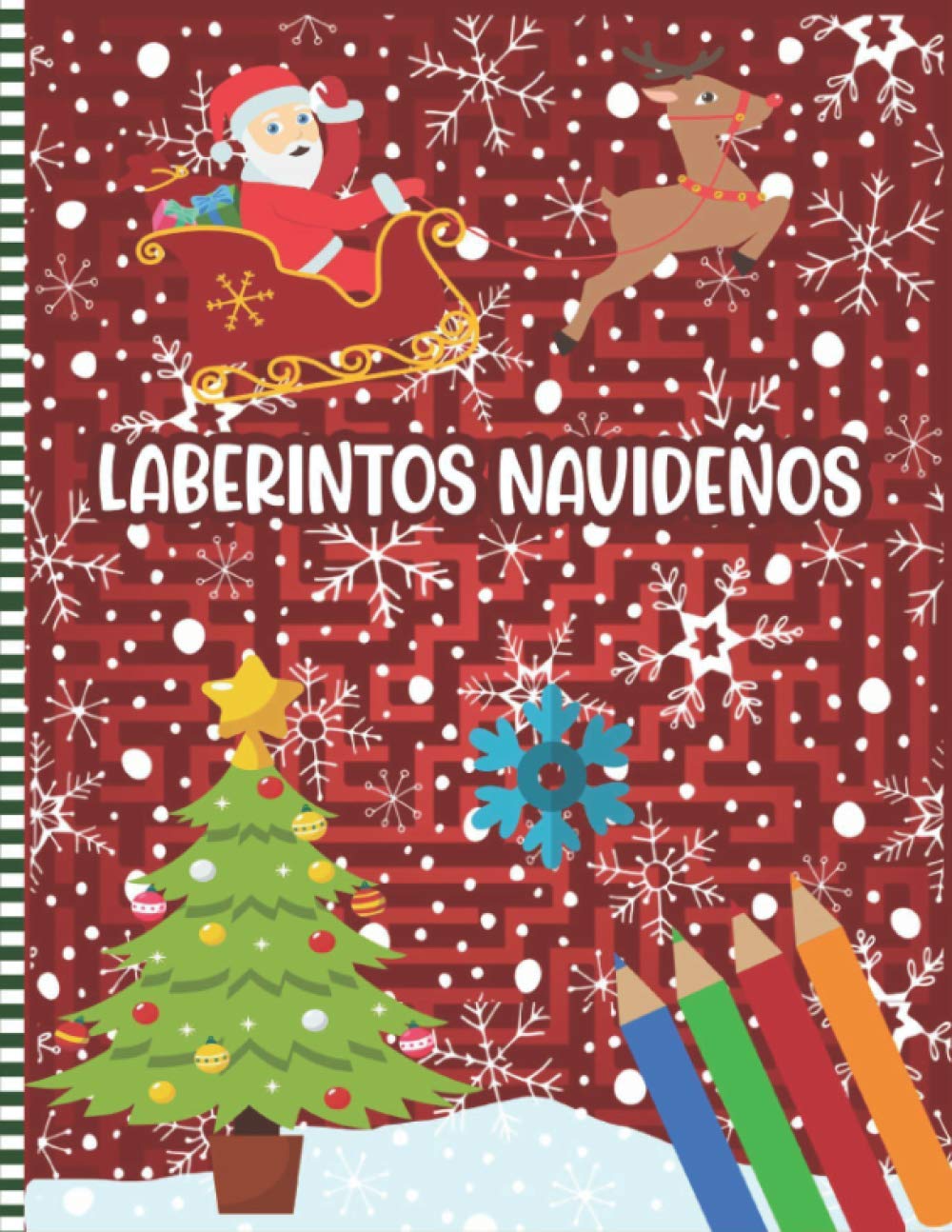 Libro: Laberintos Navideños – Libro de actividades por MZSPFUN Press