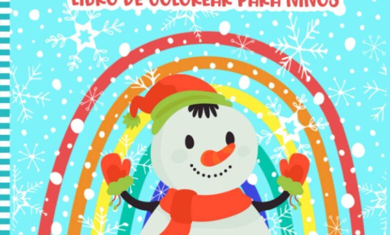 Libro: Monigote De Nieve Libro De Colorear Para Niños por NIEVOSP Press