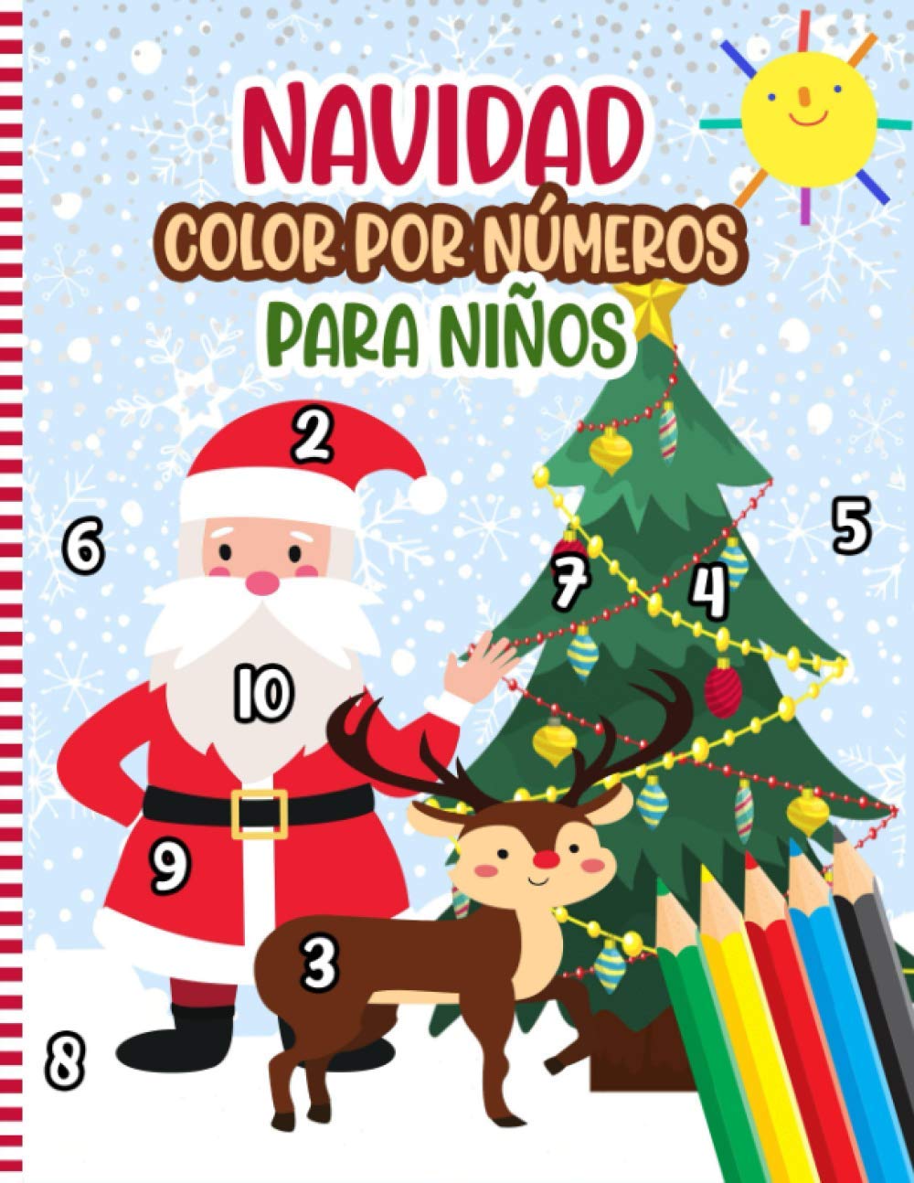 Libro: Navidad Color Por Números Para Niños – Libro de actividades para la temporada navideña por Númsp Press